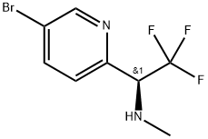 2-Pyridinemethanamine, 5-bromo-N-methyl-α-(trifluoromethyl)-, (αS)- Struktur