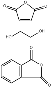 1,3-Isobenzofurandione, polymer with 1,2-ethanediol and 2,5-furandione Struktur