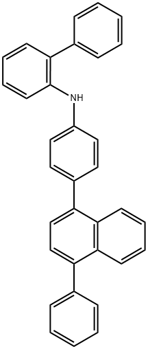 N-[4-(4-Phenyl-1-naphthalenyl)phenyl]-[1,1′-biphenyl]-2-amine Struktur