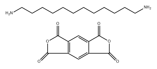 Benzol-1,2,4,5-tetracarbonic acid imide, polymer with dodecamethylenediamino AN-In Struktur