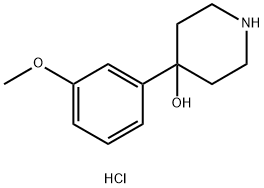 4-(3-methoxyphenyl)piperidin-4-ol hydrochloride Struktur