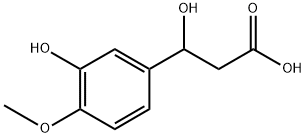 Benzenepropanoic acid, β,3-dihydroxy-4-methoxy- Struktur