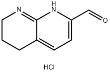 5,6,7,8-Tetrahydro-1,8-naphthyridine-2-carbaldehyde hydrochloride Struktur