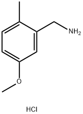 Benzenemethanamine, 5-methoxy-2-methyl-, hydrochloride (1:1) Struktur