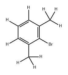 2-bromo-1,3-bis(methyl-d3)benzene-4,5,6-d3 Struktur