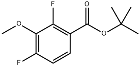 Tert-butyl 2,4-difluoro-3-methoxybenzoate Struktur