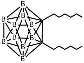 1,2-Dihexyl-o-carborane Struktur