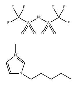 1‐METHYL‐3‐PENTYLIMIDAZOLIUM BIS(TRIFLUOROMETHYLSULFONYL)IMIDE Struktur