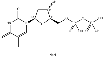 Thymidine 5'-(trihydrogen diphosphate), sodium salt (1:2) Structure