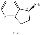 (S)-6,7-Dihydro-5H-cyclopenta[b]pyridin-5-amine hydrochloride Struktur