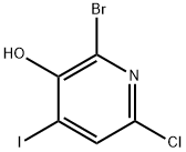 2-Bromo-6-chloro-4-iodopyridin-3-ol Struktur