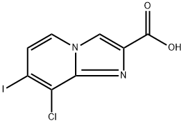 8-Chloro-7-iodoimidazo[1,2-a]pyridine-2-carboxylic acid Struktur