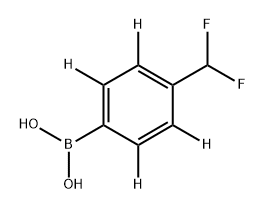 (4-(difluoromethyl)phenyl-2,3,5,6-d4)boronic acid Struktur