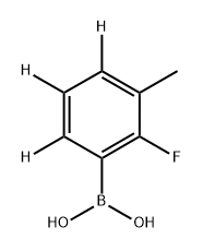 (2-fluoro-3-methylphenyl-4,5,6-d3)boronic acid Struktur