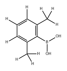 (2,6-bis(methyl-d3)phenyl-3,4,5-d3)boronic acid Struktur