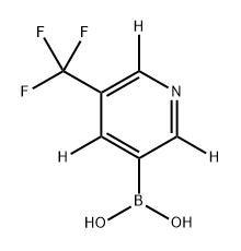 (5-(trifluoromethyl)pyridin-3-yl-2,4,6-d3)boronic acid Struktur