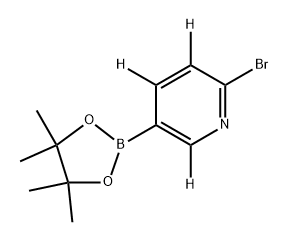 2-bromo-5-(4,4,5,5-tetramethyl-1,3,2-dioxaborolan-2-yl)pyridine-3,4,6-d3 Struktur