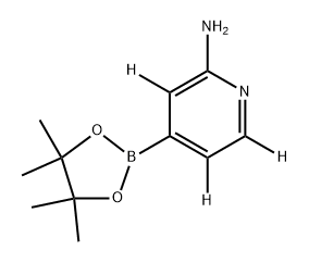 4-(4,4,5,5-tetramethyl-1,3,2-dioxaborolan-2-yl)pyridin-3,5,6-d3-2-amine Struktur