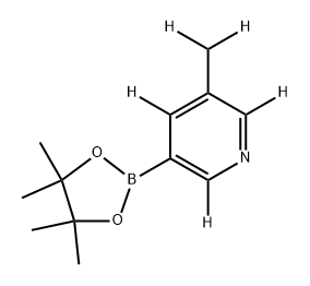 3-(methyl-d2)-5-(4,4,5,5-tetramethyl-1,3,2-dioxaborolan-2-yl)pyridine-2,4,6-d3 Struktur