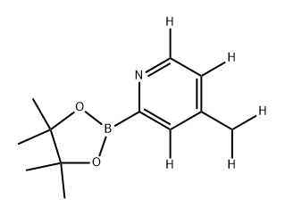 4-(methyl-d2)-2-(4,4,5,5-tetramethyl-1,3,2-dioxaborolan-2-yl)pyridine-3,5,6-d3 Struktur