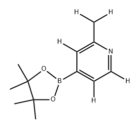 2-(methyl-d2)-4-(4,4,5,5-tetramethyl-1,3,2-dioxaborolan-2-yl)pyridine-3,5,6-d3 Struktur