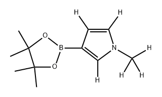 1-(methyl-d3)-3-(4,4,5,5-tetramethyl-1,3,2-dioxaborolan-2-yl)-1H-pyrrole-2,4,5-d3 Struktur