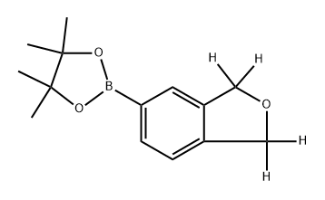 2-(1,3-dihydroisobenzofuran-5-yl-1,1,3,3-d4)-4,4,5,5-tetramethyl-1,3,2-dioxaborolane Struktur