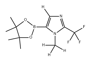 1-(methyl-d3)-5-(4,4,5,5-tetramethyl-1,3,2-dioxaborolan-2-yl)-2-(trifluoromethyl)-1H-imidazole-4-d Structure