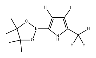 2-(methyl-d3)-5-(4,4,5,5-tetramethyl-1,3,2-dioxaborolan-2-yl)-1H-pyrrole-3,4-d2 Struktur