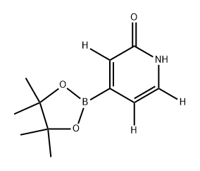 4-(4,4,5,5-tetramethyl-1,3,2-dioxaborolan-2-yl)pyridin-2(1H)-one-3,5,6-d3 Struktur