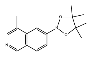 4-methyl-6-(4,4,5,5-tetramethyl-1,3,2-dioxaborolan-2-yl)isoquinoline Struktur