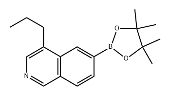 4-propyl-6-(4,4,5,5-tetramethyl-1,3,2-dioxaborolan-2-yl)isoquinoline Struktur