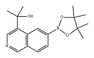 2-(6-(4,4,5,5-tetramethyl-1,3,2-dioxaborolan-2-yl)isoquinolin-4-yl)propan-2-ol Struktur