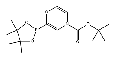 tert-butyl 2-(4,4,5,5-tetramethyl-1,3,2-dioxaborolan-2-yl)-4H-1,4-oxazine-4-carboxylate Struktur