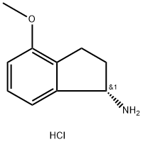 (S)-4-Methoxy-2,3-dihydro-1H-inden-1-amine hydrochloride Struktur