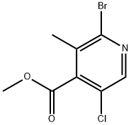 Methyl 2-bromo-5-chloro-3-methylisonicotinate Struktur