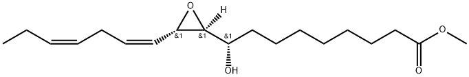 2-Oxiranenonanoic acid, 3-(1Z,4Z)-1,4-heptadien-1-yl-θ-hydroxy-, methyl ester, (θS,2S,3S)- Struktur