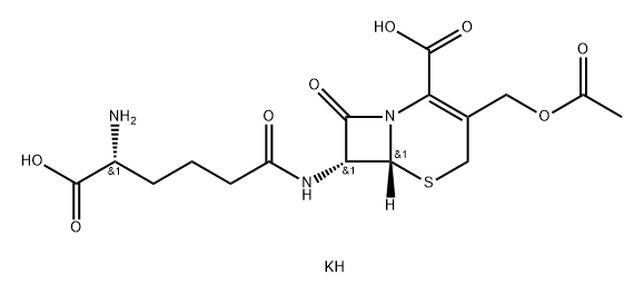 cephalosporin C potassium salt Struktur