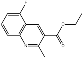 ethyl 5-fluoro-2-methylquinoline-3-carboxylate Struktur