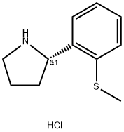 (S)-2-(2-(Methylthio)phenyl)pyrrolidine hydrochloride Struktur