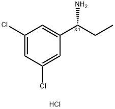 (R)-1-(3,5-Dichlorophenyl)propan-1-amine hydrochloride Struktur