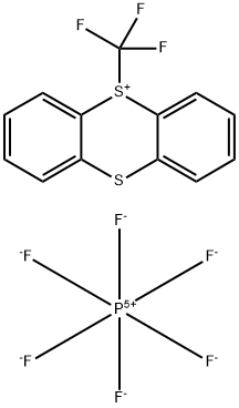 5-(Trifluoromethyl)-5H-thianthren-5-ium hexafluorophosphate(V) Struktur