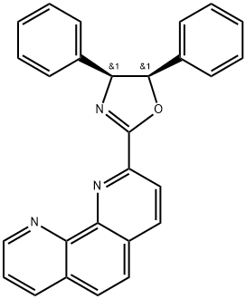 1,10-Phenanthroline, 2-[(4S,5R)-4,5-dihydro-4,5-diphenyl-2-oxazolyl]- Struktur