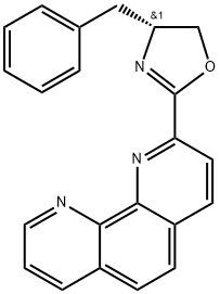 1,10-Phenanthroline, 2-[(4R)-4,5-dihydro-4-(phenylmethyl)-2-oxazolyl]- Struktur