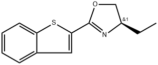 Oxazole, 2-benzo[b]thien-2-yl-4-ethyl-4,5-dihydro-, (4R)- Struktur