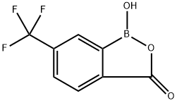 2,1-Benzoxaborol-3(1H)-one, 1-hydroxy-6-(trifluoromethyl)- Struktur