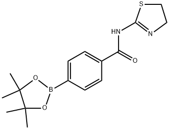 Benzamide, N-(4,5-dihydro-2-thiazolyl)-4-(4,4,5,5-tetramethyl-1,3,2-dioxaborolan-2-yl)- Struktur