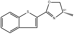 Oxazole, 2-benzo[b]thien-2-yl-4,5-dihydro-4-methyl-, (4S)- Struktur