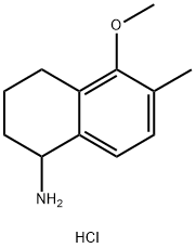 5-METHOXY-6-METHYL-1,2,3,4-TETRAHYDRONAPHTHALEN-1-AMINE HYDROCHLORIDE Struktur