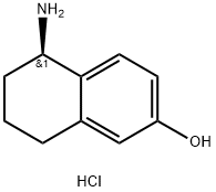 (R)-5-Amino-5,6,7,8-tetrahydronaphthalen-2-ol hydrochloride Struktur